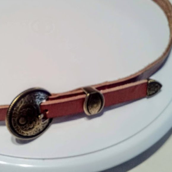 Urban Outfitters BoHo-Skinny Leather "Cowboy" Belt - Picture 6 of 7